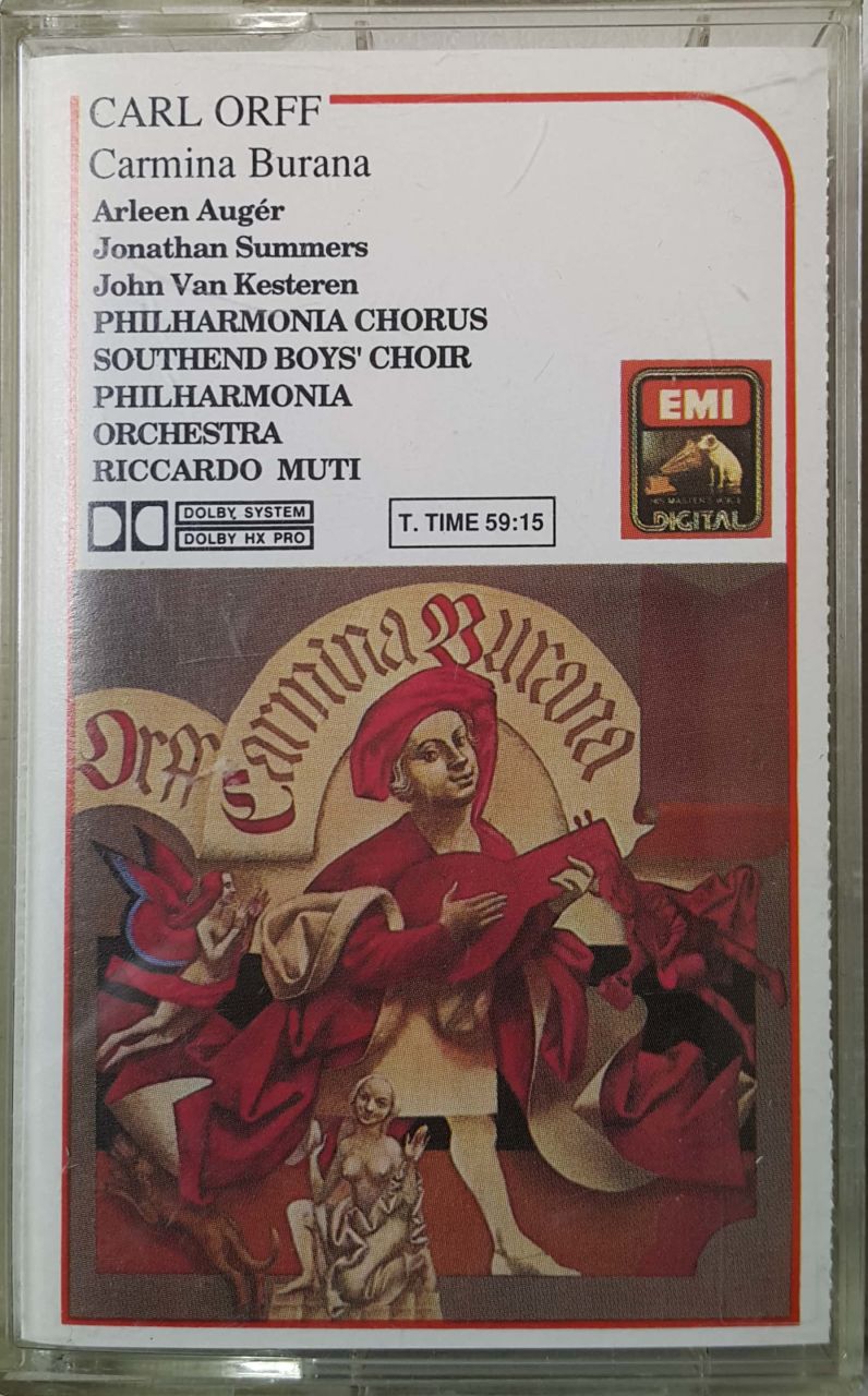 Carl Orff .Carmina Burana Kaset