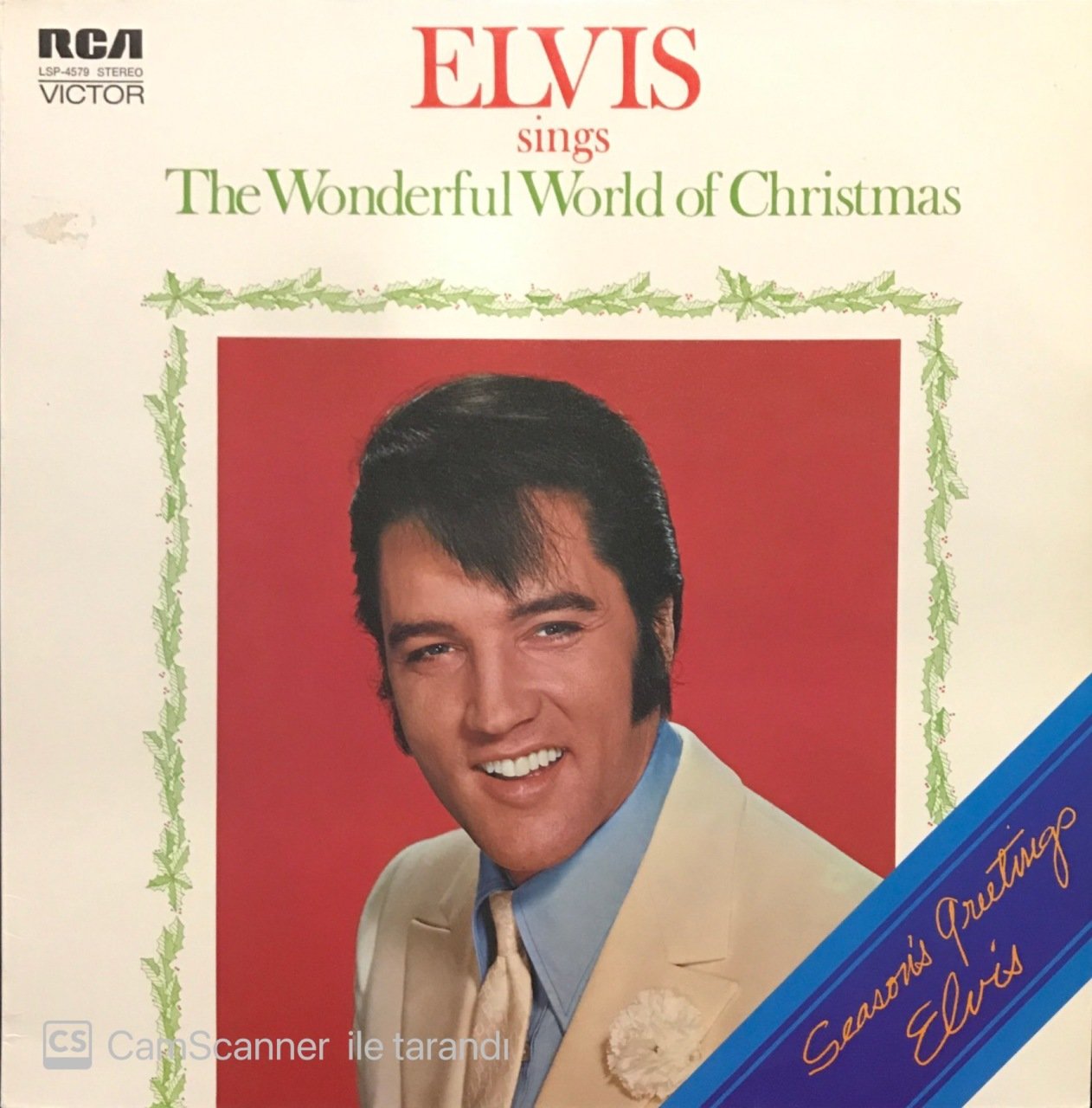 Elvis Presley Sings The Wonderful World Of Christimas LP Plak