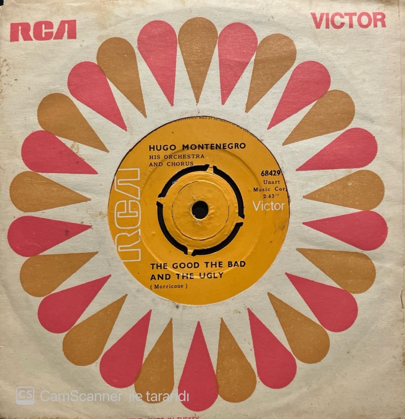 Hugo Montenegro The Good The Bad And The Ugly 45lik Plak