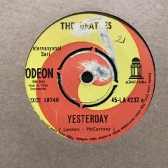 The Beatles Yesterday 45lik Plak