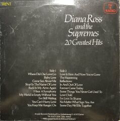 Diana Ross And The Supremes 20 Greats Hits LP Plak