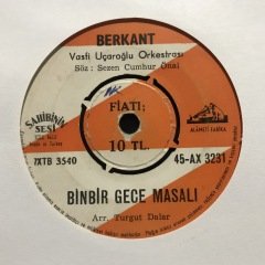 Berkant Binbir Gece Masalı 45lik Plak