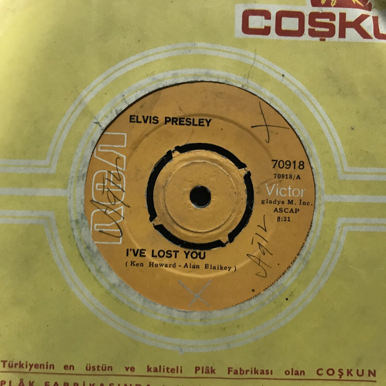 Elvis Presley I' ve Lost You 45lik Plak