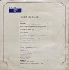Julio Iglesias Julio Iglesias LP Plak