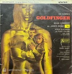 Sean Connery As James Bond 007 Goldfinger Soundtrack LP Plak