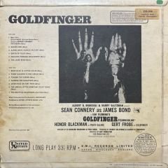 Sean Connery As James Bond 007 Goldfinger Soundtrack LP Plak