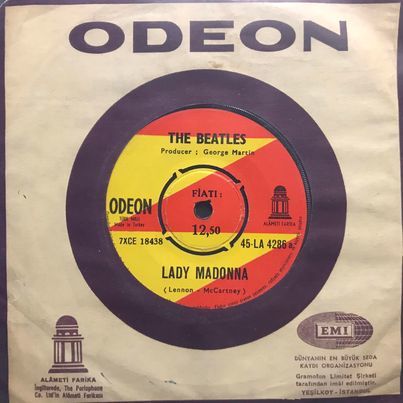 The Beatles Lady Madonna 45lik Plak