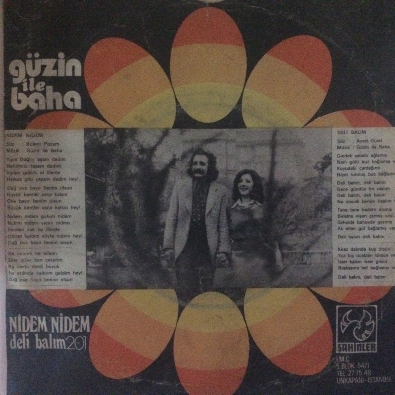 Güzin İle Baha Nidem Nidem 45lik Plak