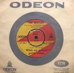 The Beatles While My Guitare Gently Weeps 45lik Plak