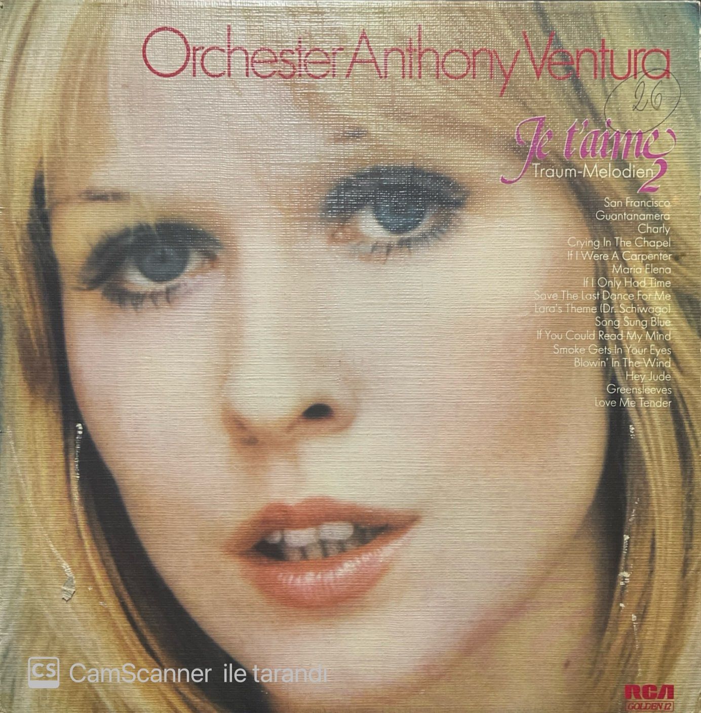 Orchester Anthony Ventura Je T'aime 2 LP Plak
