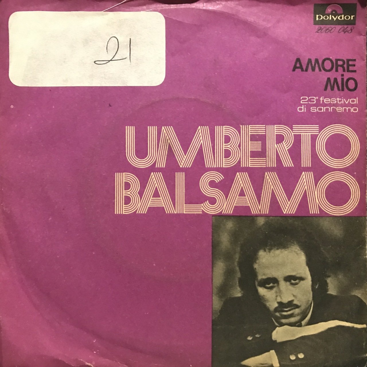 Umberto Balsamo Amore Mio 45lik Plak