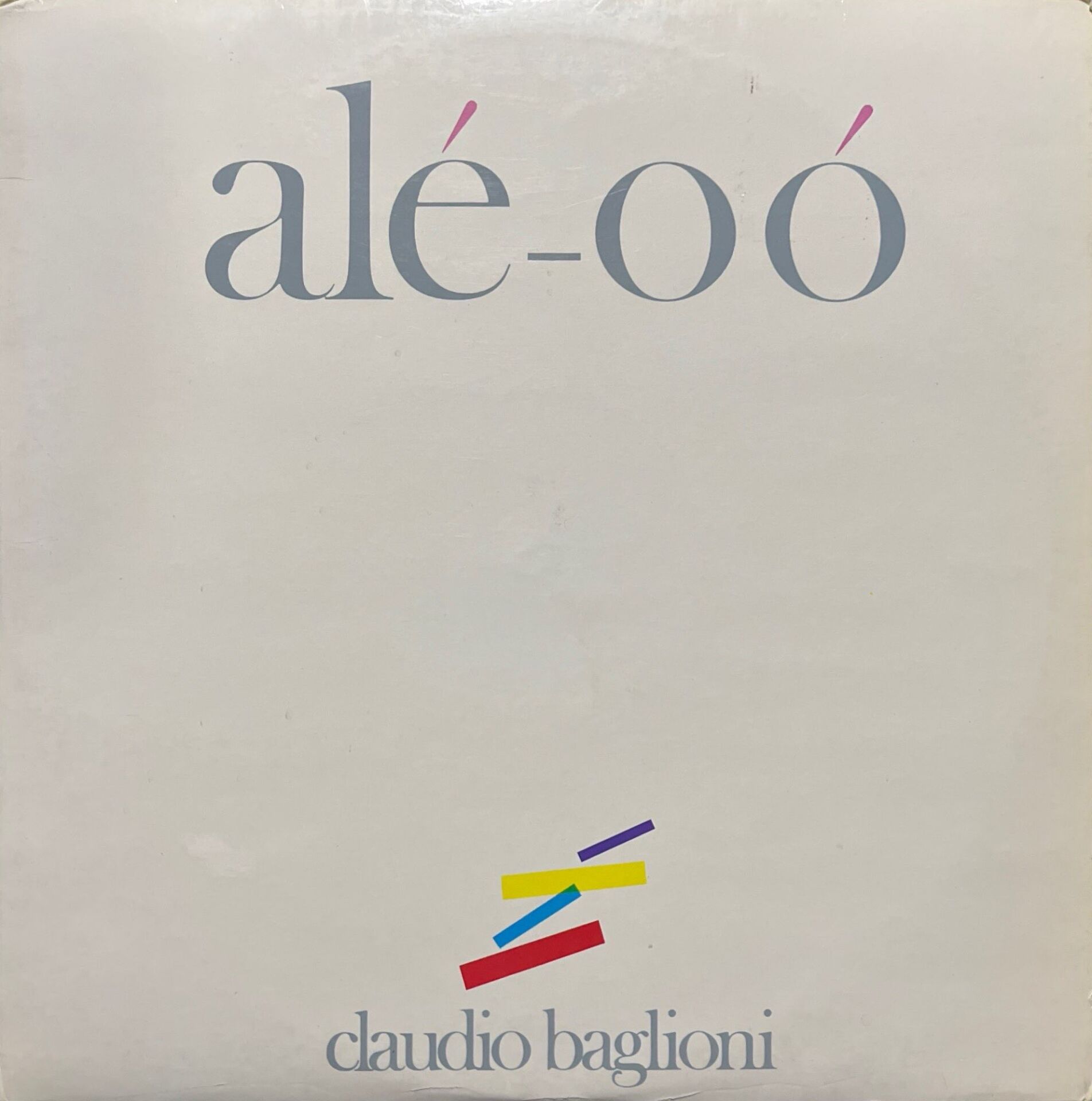 Claudio Baglioni Ale-oo Double Lp Plak