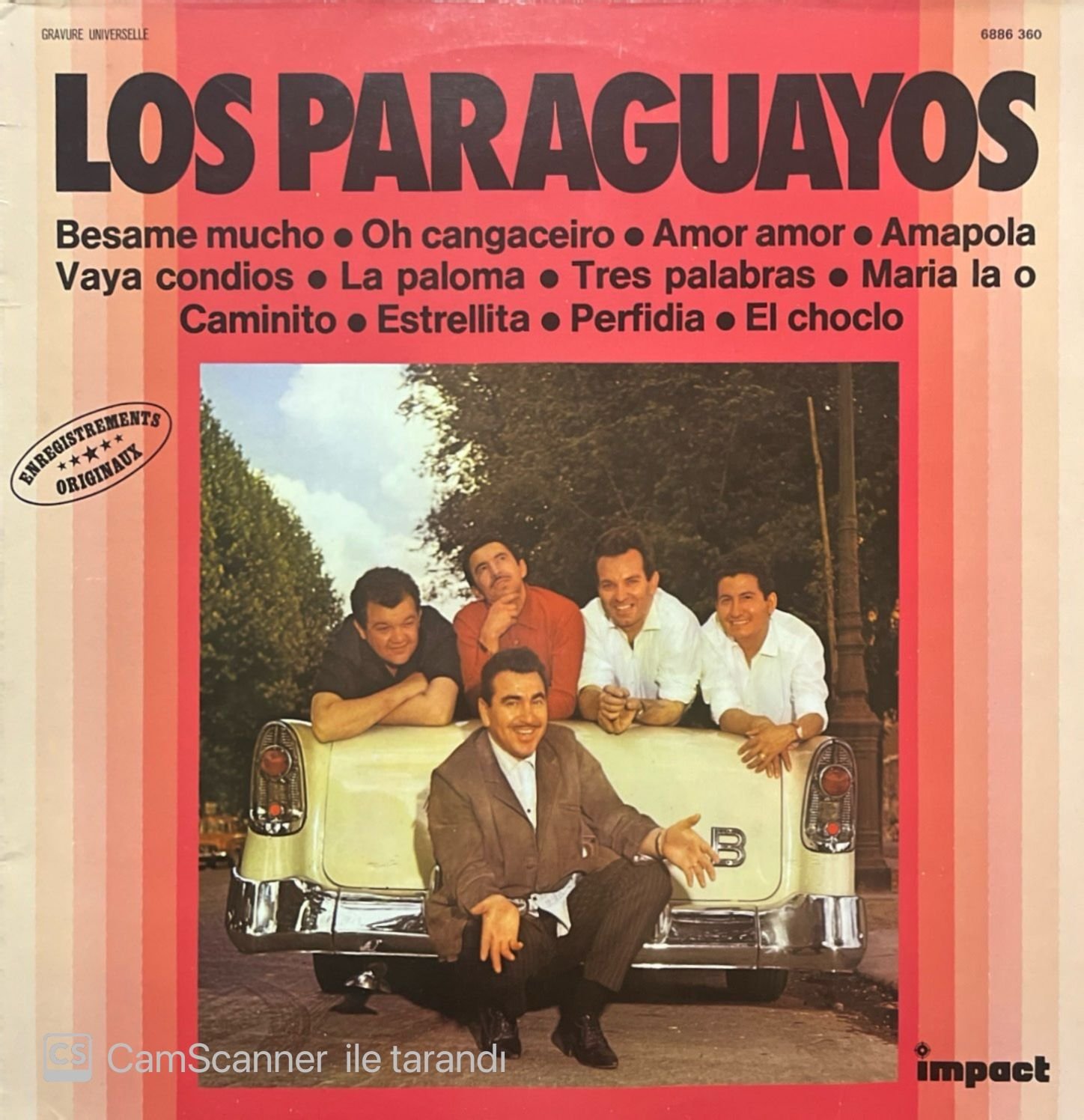 Los Paraguayos Besame Mucho LP Plak