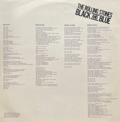 The Rolling Stones Black And Blue LP Plak