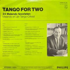 Malando & Zijn Tango-Orkest Tango For Two Double Lp Plak