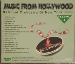 Music From Hollywood Natinal Orchestra Of New York, D.C. Volume 3 CD