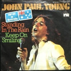John Paul Young Standing In The Rain 45lik Plak