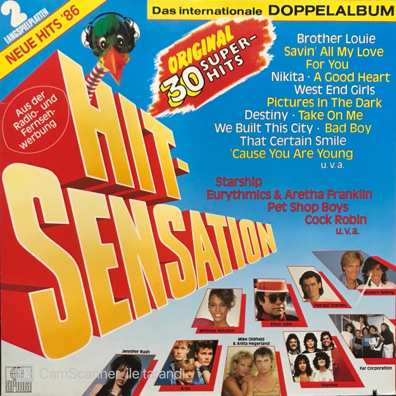 Hit Sensation 30 Super Hits Double LP Plak