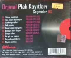 Orjinal Plak Kayıtları Seçmeler 93 Açılmamış Jelatininde CD