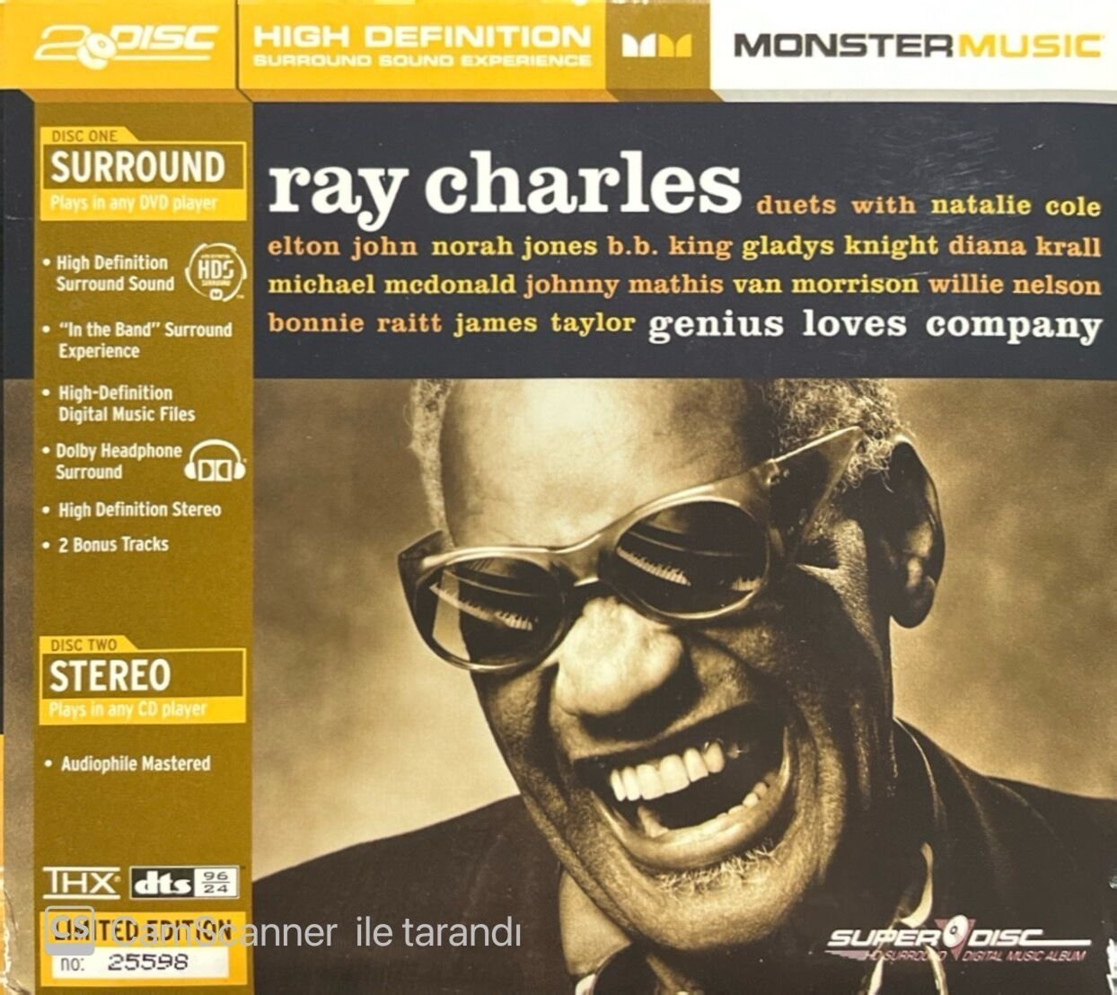 Ray Charles Genius Loves Company CD + DVD