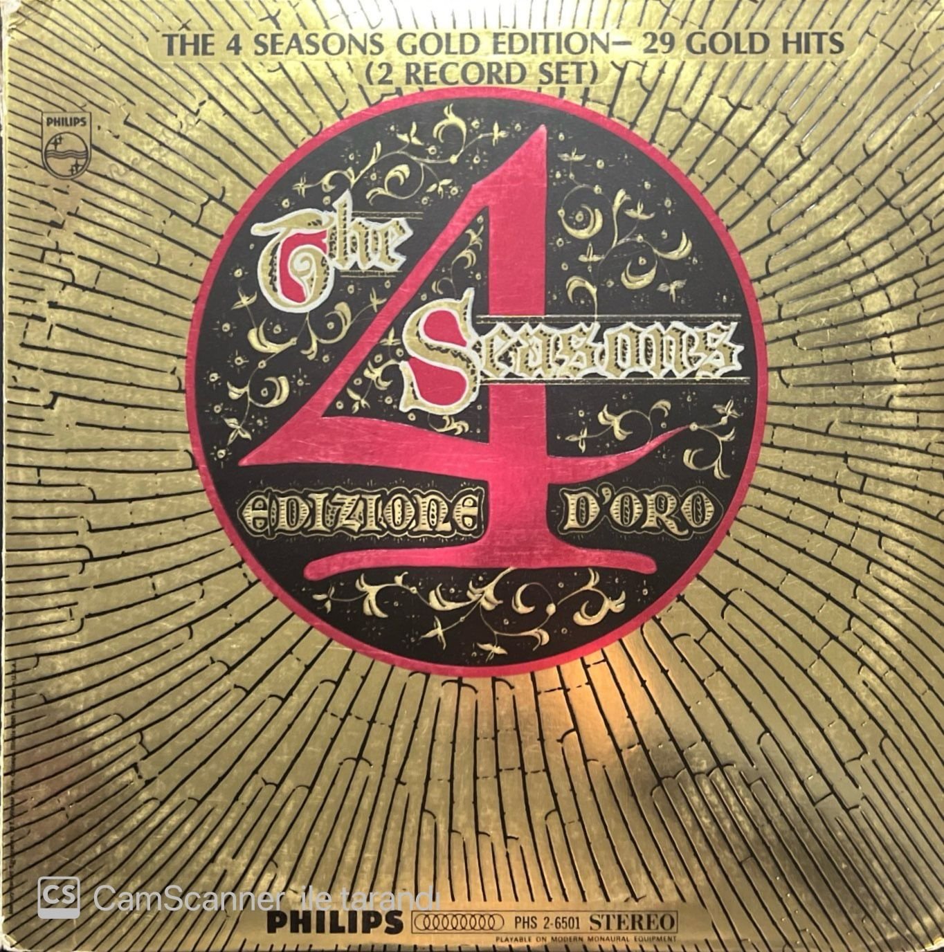 The 4 Seasons Gold Edition - 29 Gold Hits Double LP Plak