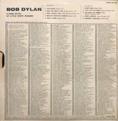 Bob Dylan A Rare Batch Of Little White Wonder LP Plak