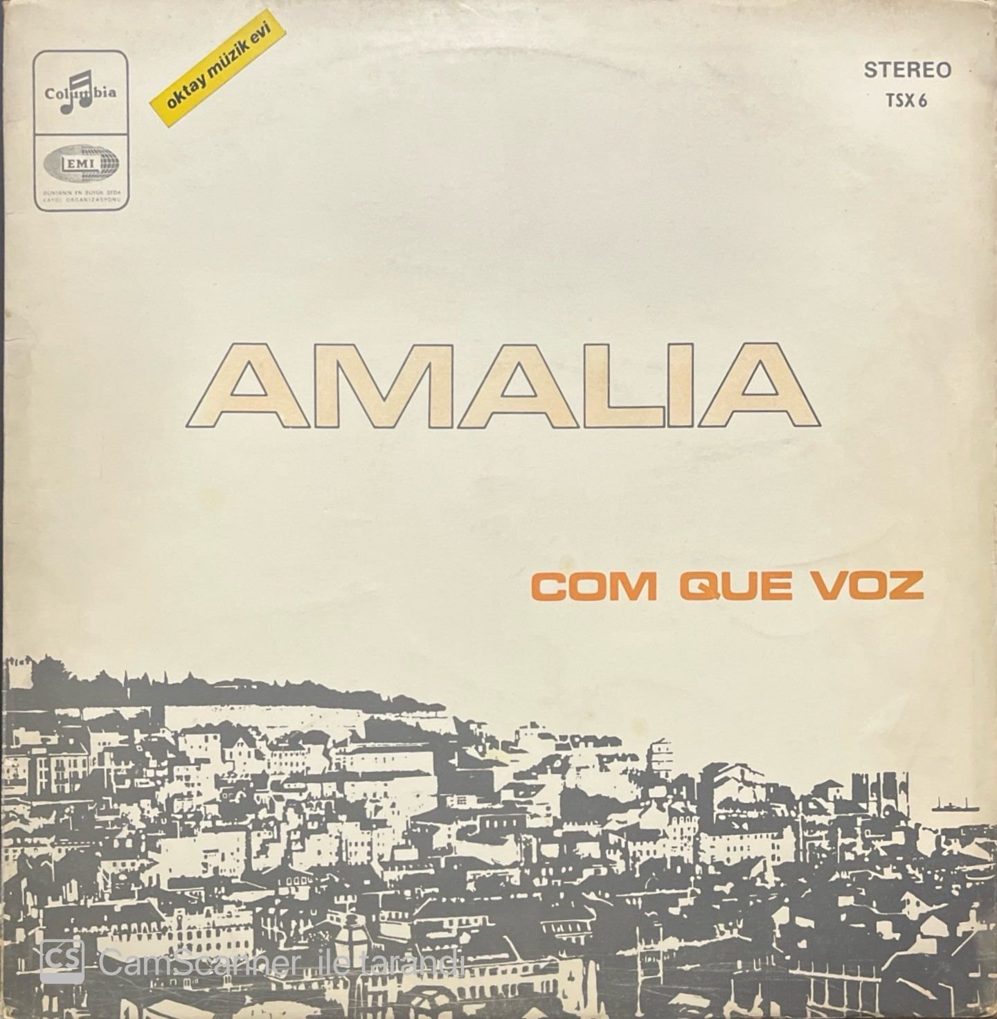 Amalia Rodrigues Com Que Voz LP Plak