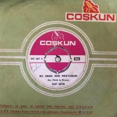 Suat Sayın Bu Sana Son Mektubum Depo Malı 45lik Plak