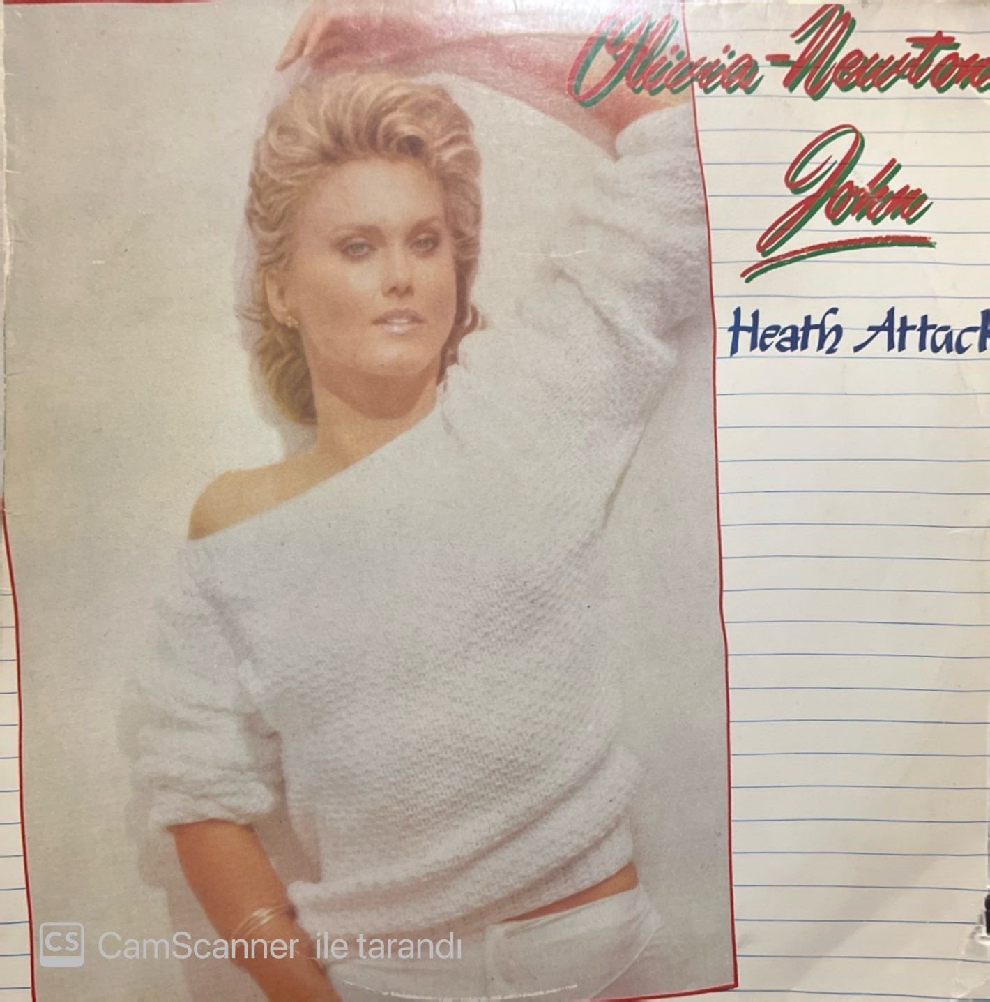 Olivia-Newton John Hearth Attack LP Plak