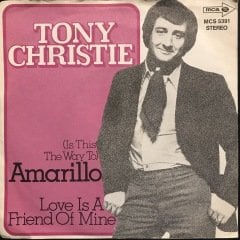 Tony Christie Amarillo 45lik Plak