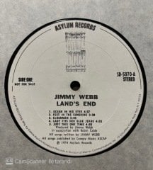 Jimmy Webb Land's End LP Plak