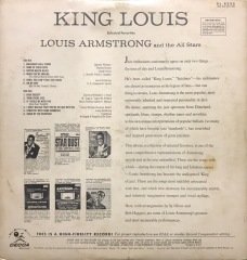Louis Armstrong King Louis LP Plak
