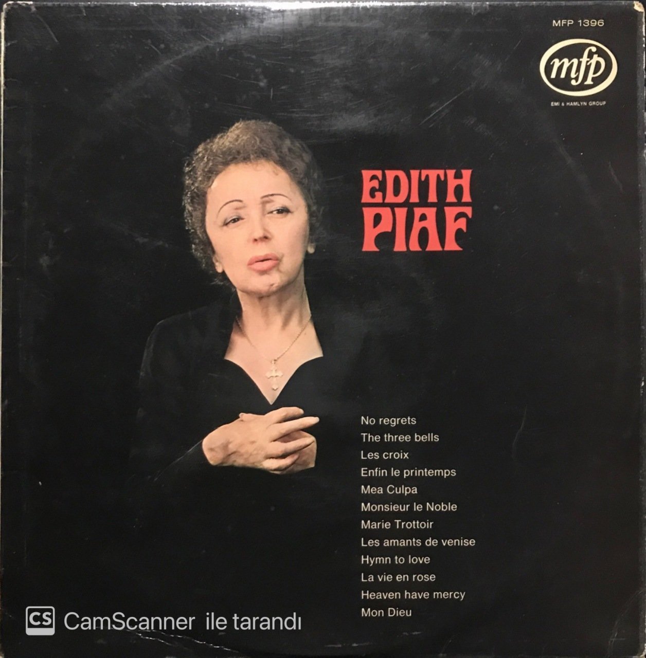 Edith Piaf La Vie En Rose LP Plak