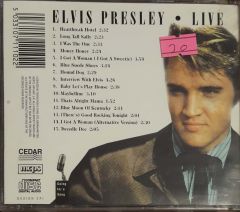 Elvis Presley Live İncludes Free Limited Edition Souvenir Poster CD