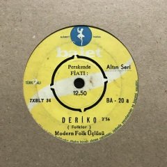 Modern Folk Üçlüsü Deriko 45lik Plak