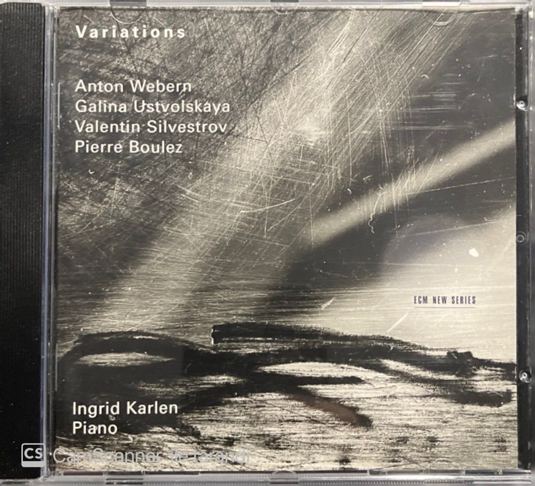 Wber Ustvolskaya  Silvestrov Boulez Ingrid Karlen ECM CD
