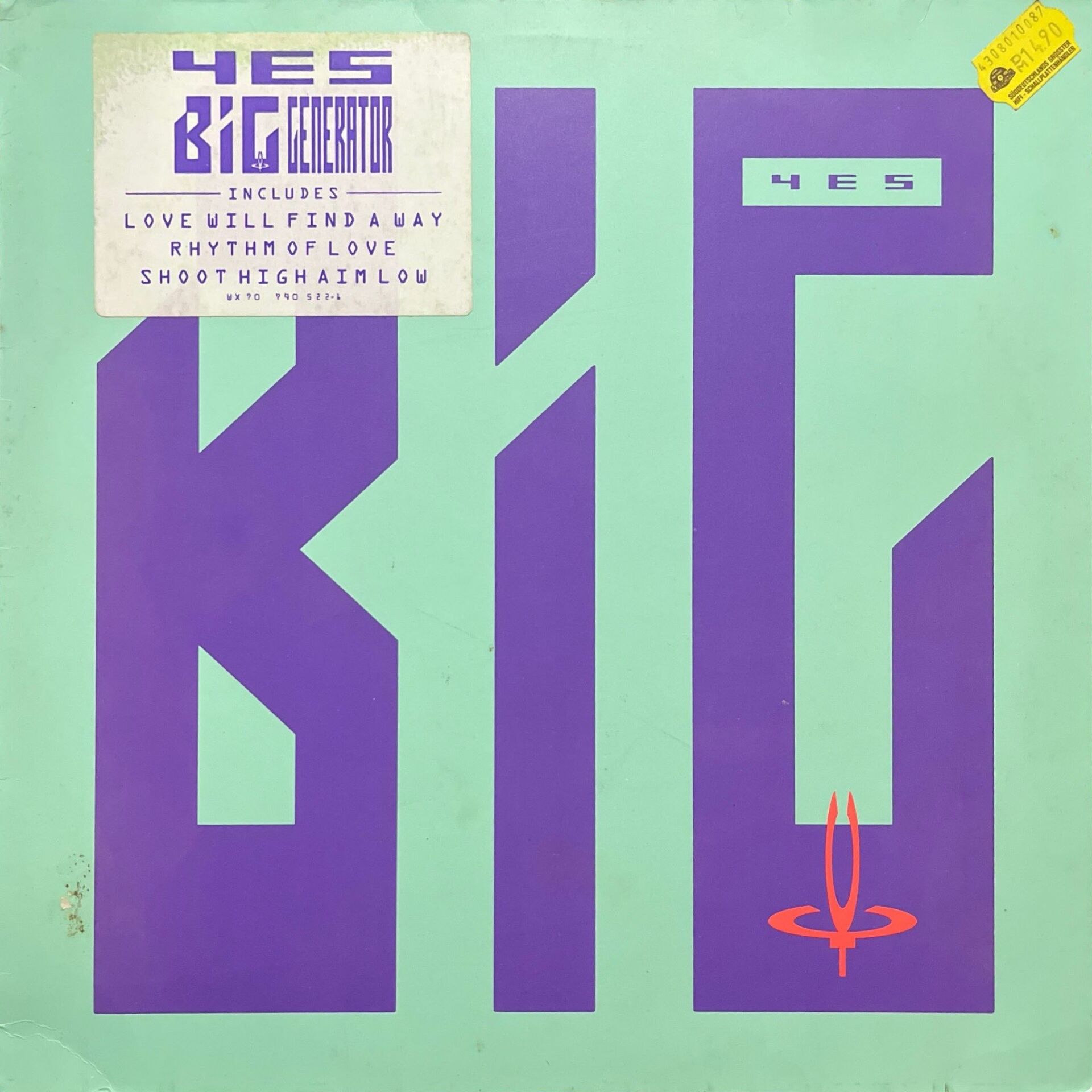 Yes Big Generator LP Plak