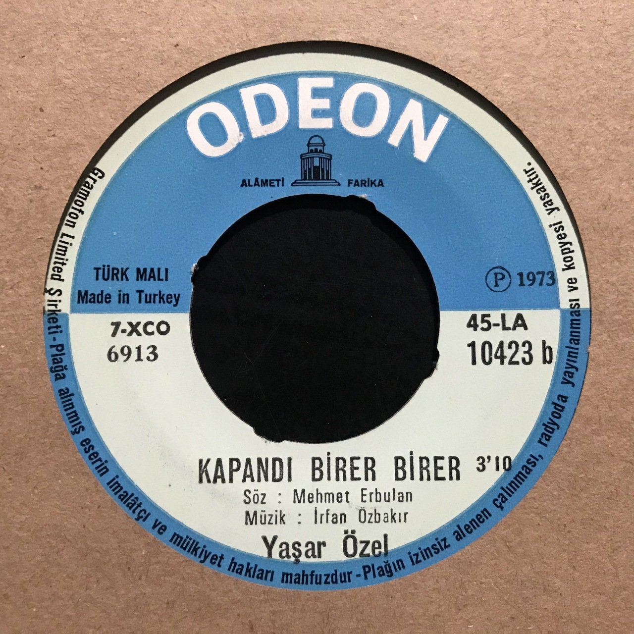 Yaşar Özel Kapandı Birer Birer Depo Malı 45lik Plak