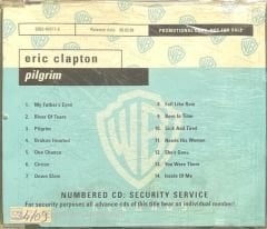 Eric Clapton Pilgrim Promo CD