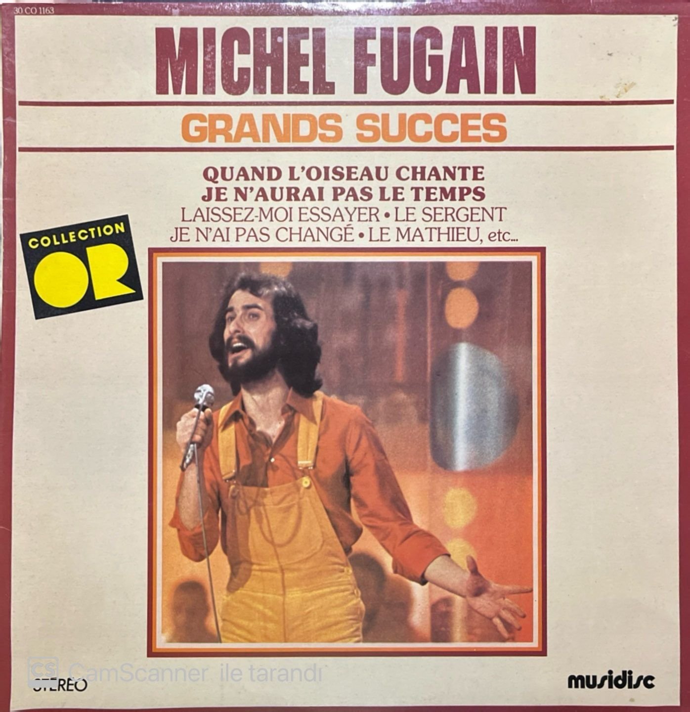 Michel Fugain Grands Succes LP Plak