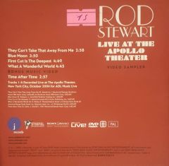 Rod Stewart Live At The Apollo Theater Video Sampler CD