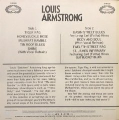 Louis Armstrong Tiger Rag LP Plak