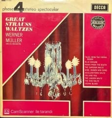 Werner Müller Great Strauss Waltzes LP Plak