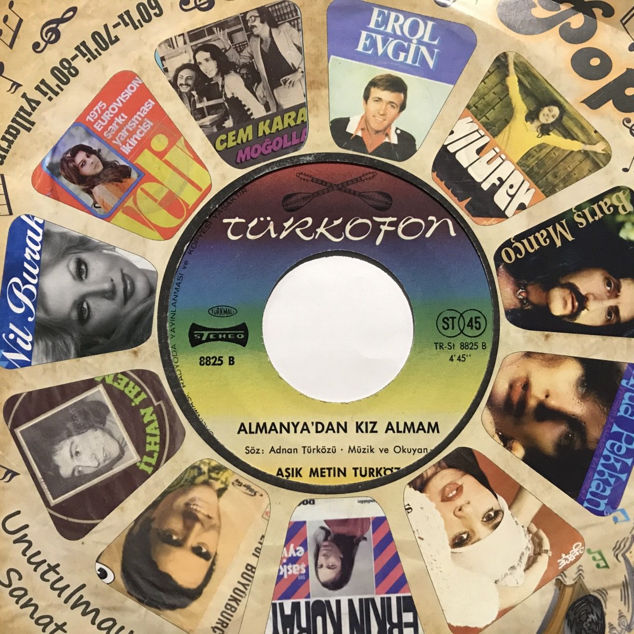Aşık Metin Türköz Almanya'dan Kız Almam 45lik Plak