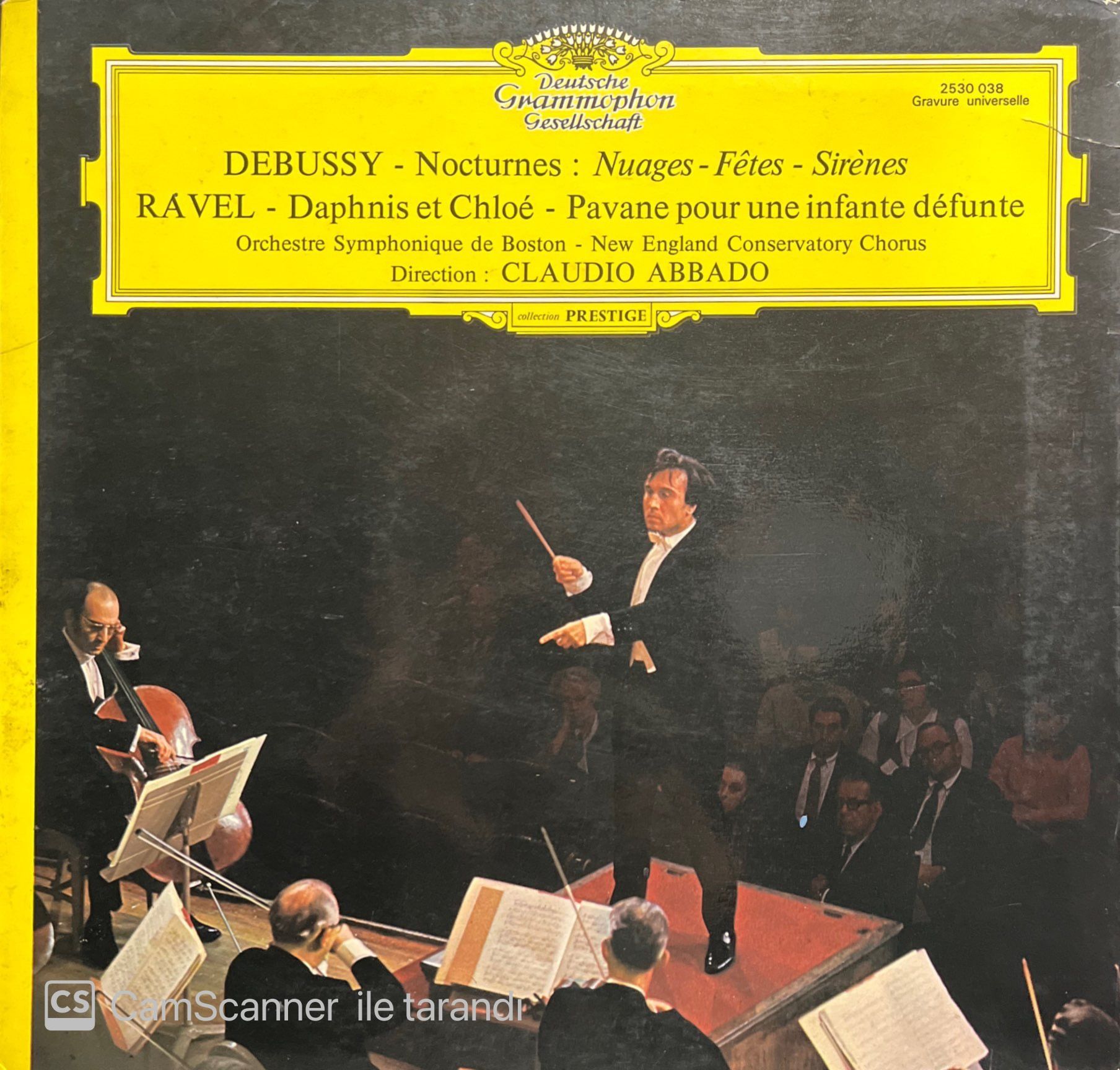Caludio Abbado Ravel Debussy LP Klasik Plak