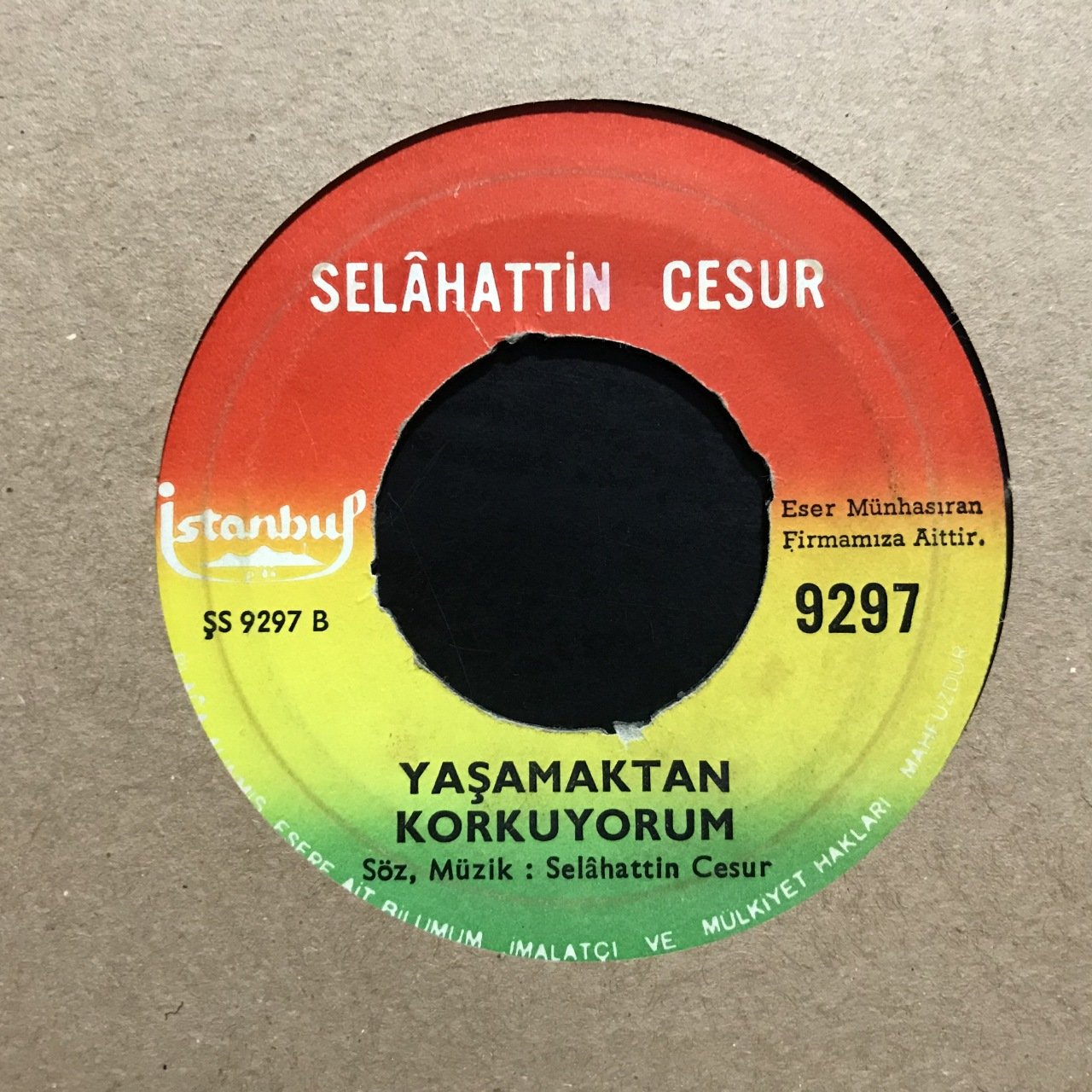Selahattin Cesur Üvey Kulunmuyum Ben Senin Tanrım 45lik Plak