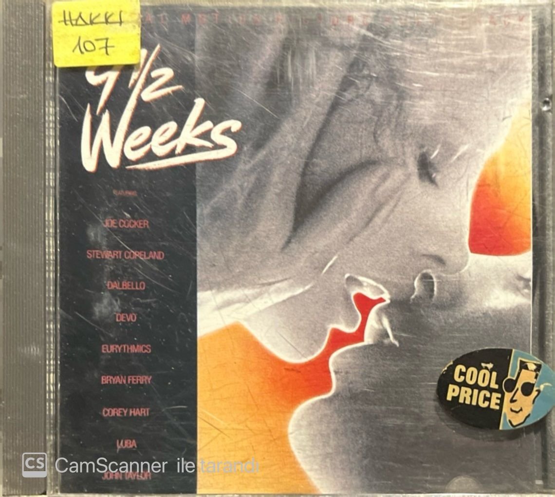 9 1/2 Weeks Soundtrack CD