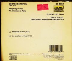 George Gershwin Rhapsody İn Blue An American In Paris CD