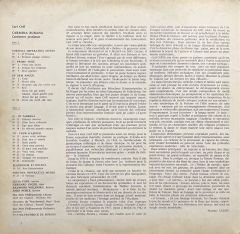 Carl Orff Carmina Burana LP Klasik Plak