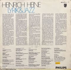 Heinrich Heine Lyrik Und Jazz LP Plak